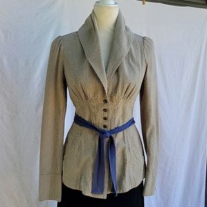 FREE PEOPLE SEERSUCKER JACKET IN SIZE 2